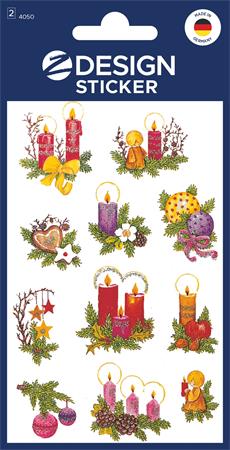 Matrica, papír, 2 ív, 76x120 mm, AVERY ZWECKFORM, "Z-Design No.4050", díszes fenyőágak